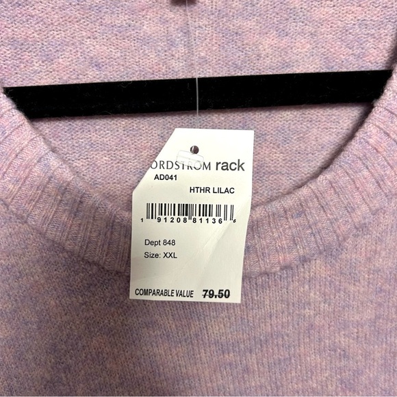 MADEWELL Payton Heather Lilac Sweater XXL NWT - Picture 7 of 8